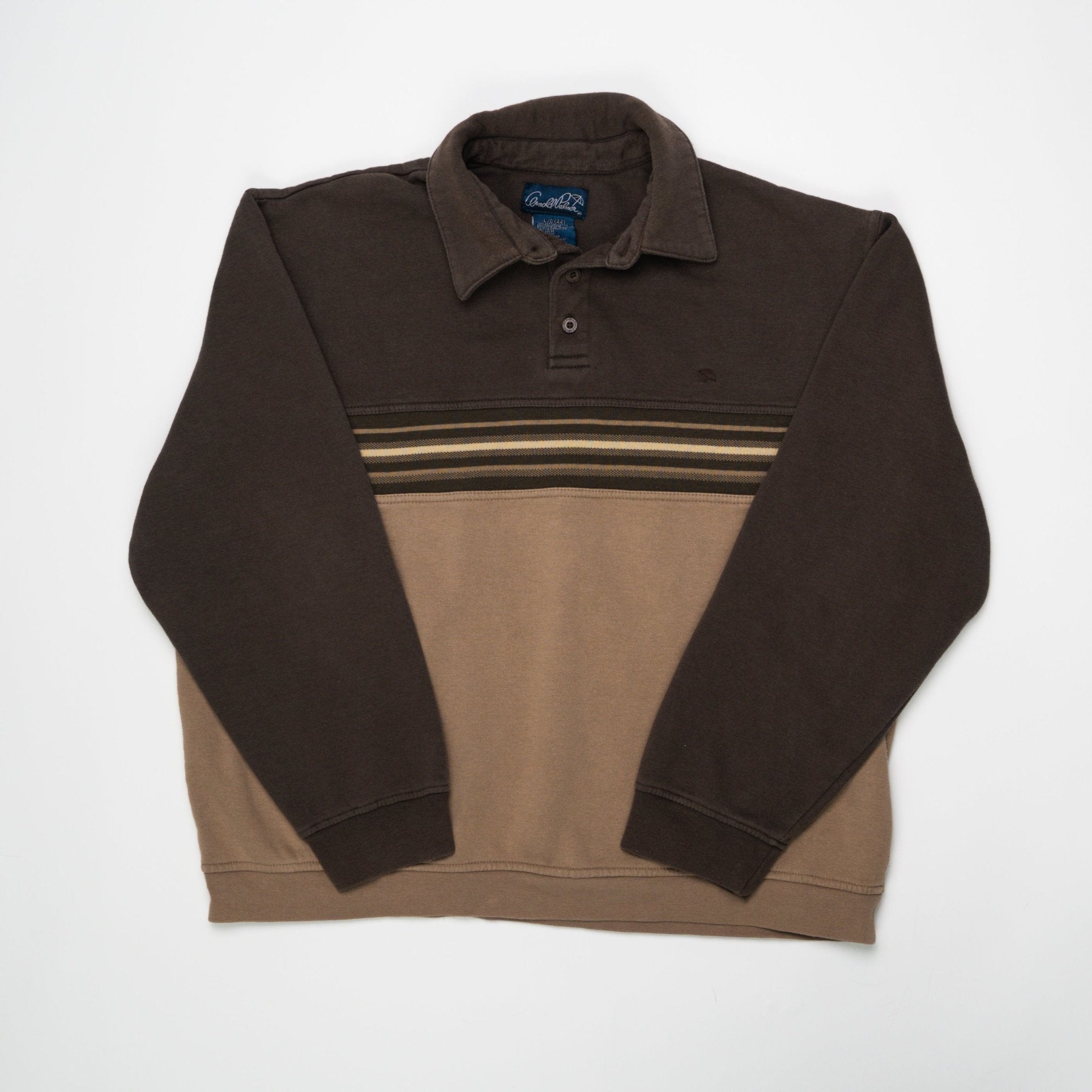 Vintage Brown Arnold Palmer Collared Crewneck (L) | Rebalance Vintage.