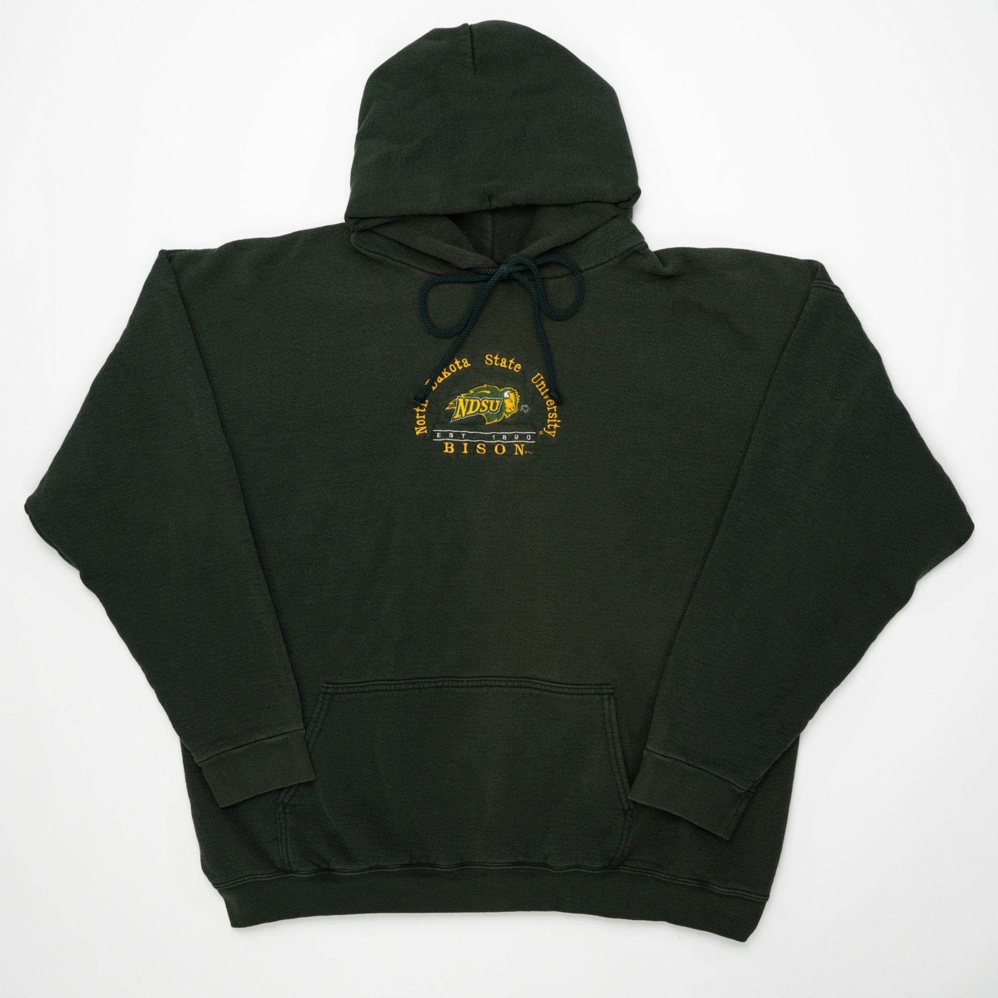 Vintage Green North Dakota State Bison Hoodie (XL) | Rebalance Vintage.