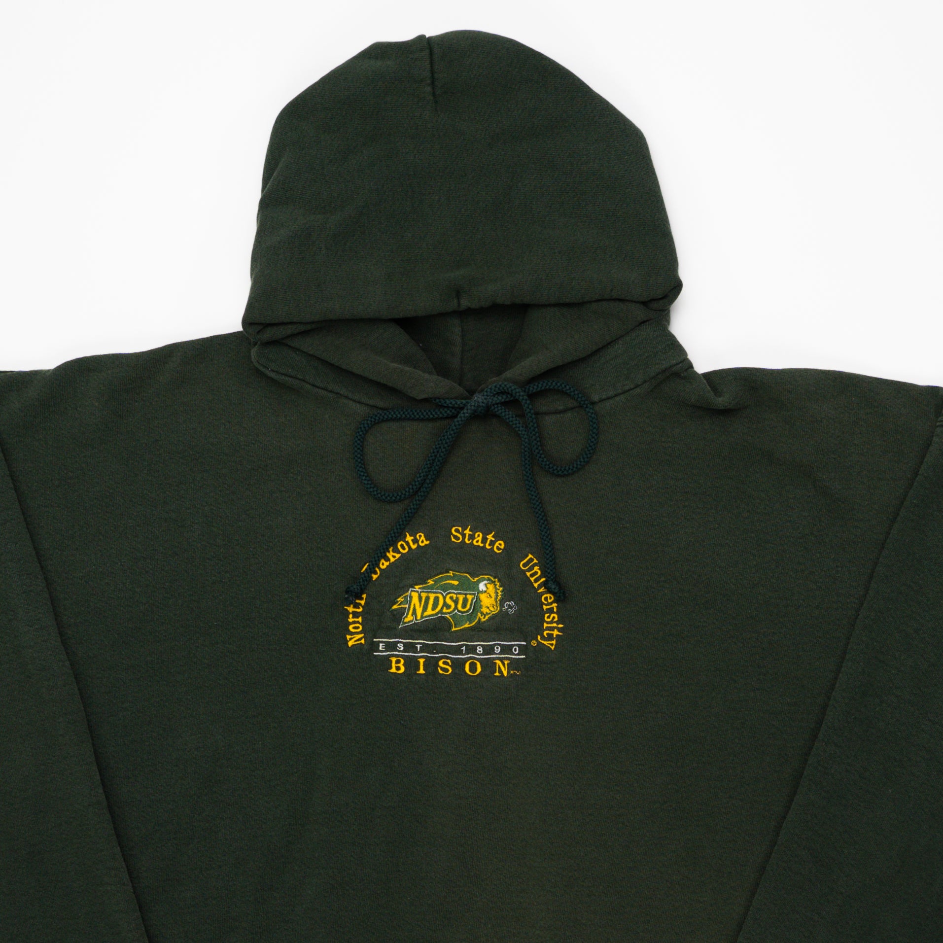 Vintage Green North Dakota State Bison Hoodie (XL) | Rebalance Vintage.