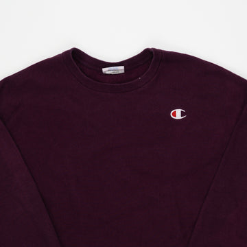Vintage Dark Purple Reverse Weave Champion Crewneck | Rebalance Vintage.