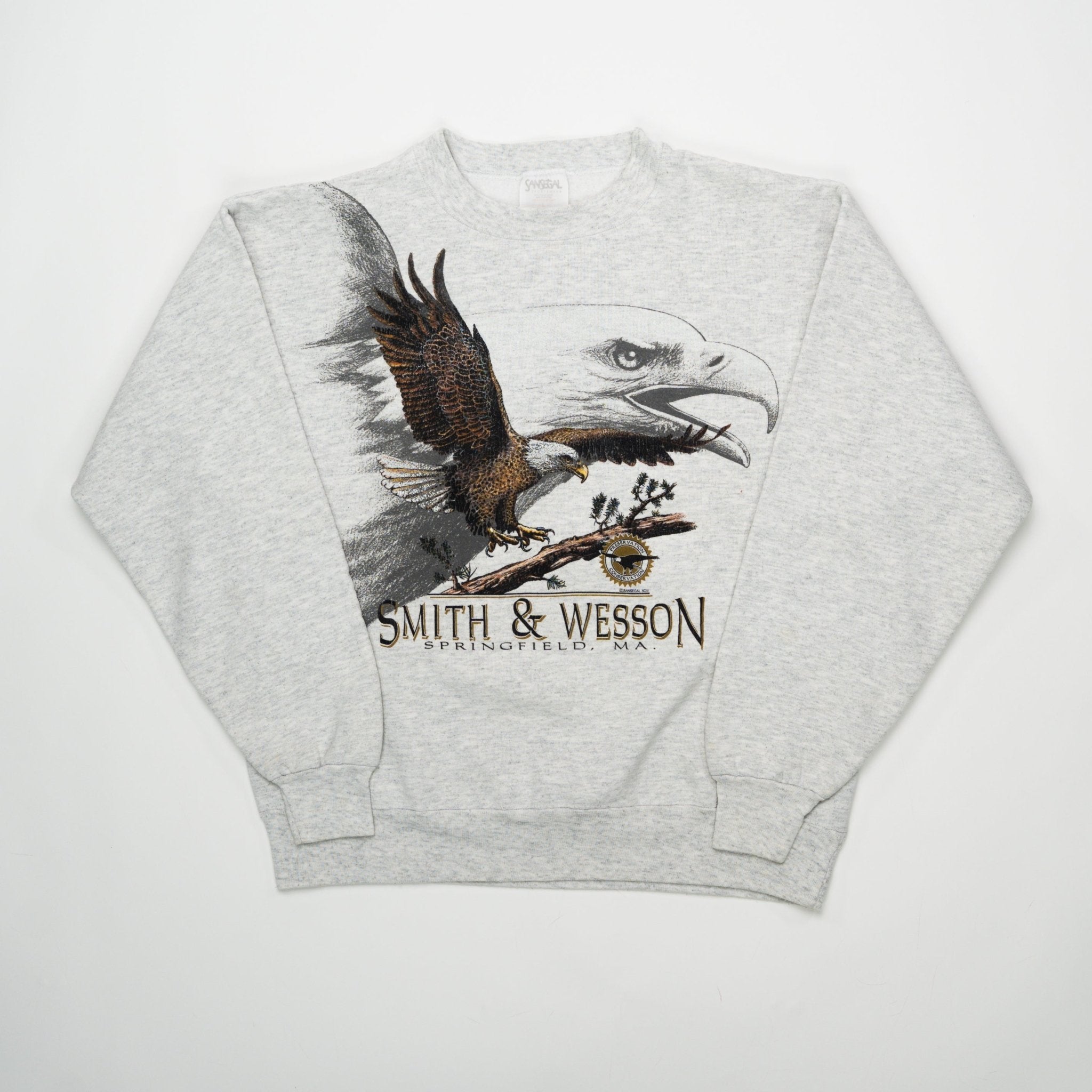 Vintage 90s Smith & Wesson Eagle Crewneck (M) | Rebalance Vintage.