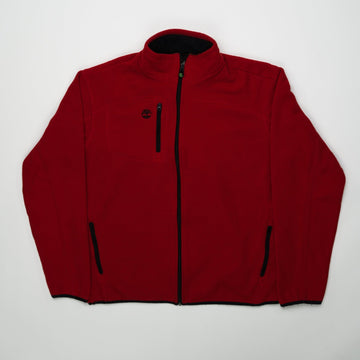 Vintage Red Timberland Fleece Zip Up (L) | Rebalance Vintage.