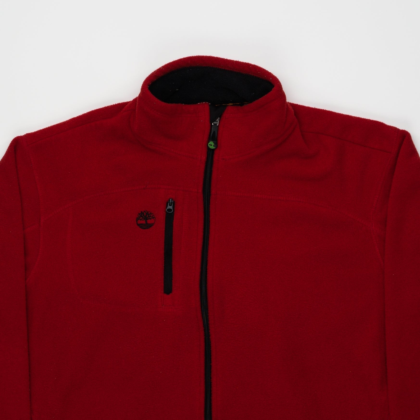 Vintage Red Timberland Fleece Zip Up (L) | Rebalance Vintage.