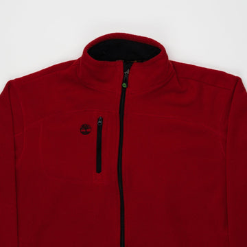 Vintage Red Timberland Fleece Zip Up (L) | Rebalance Vintage.