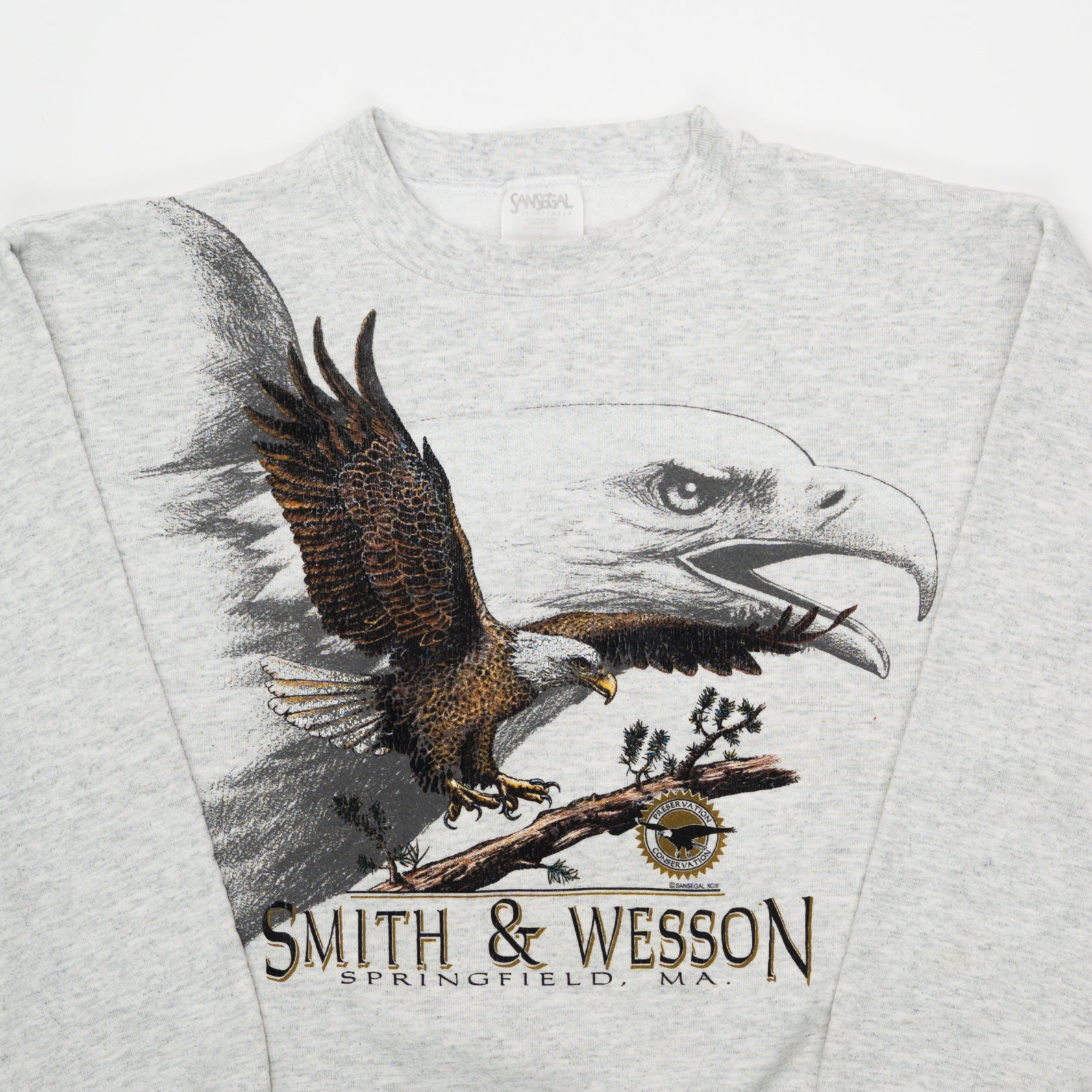 Vintage 90s Smith & Wesson Eagle Crewneck (M) | Rebalance Vintage.