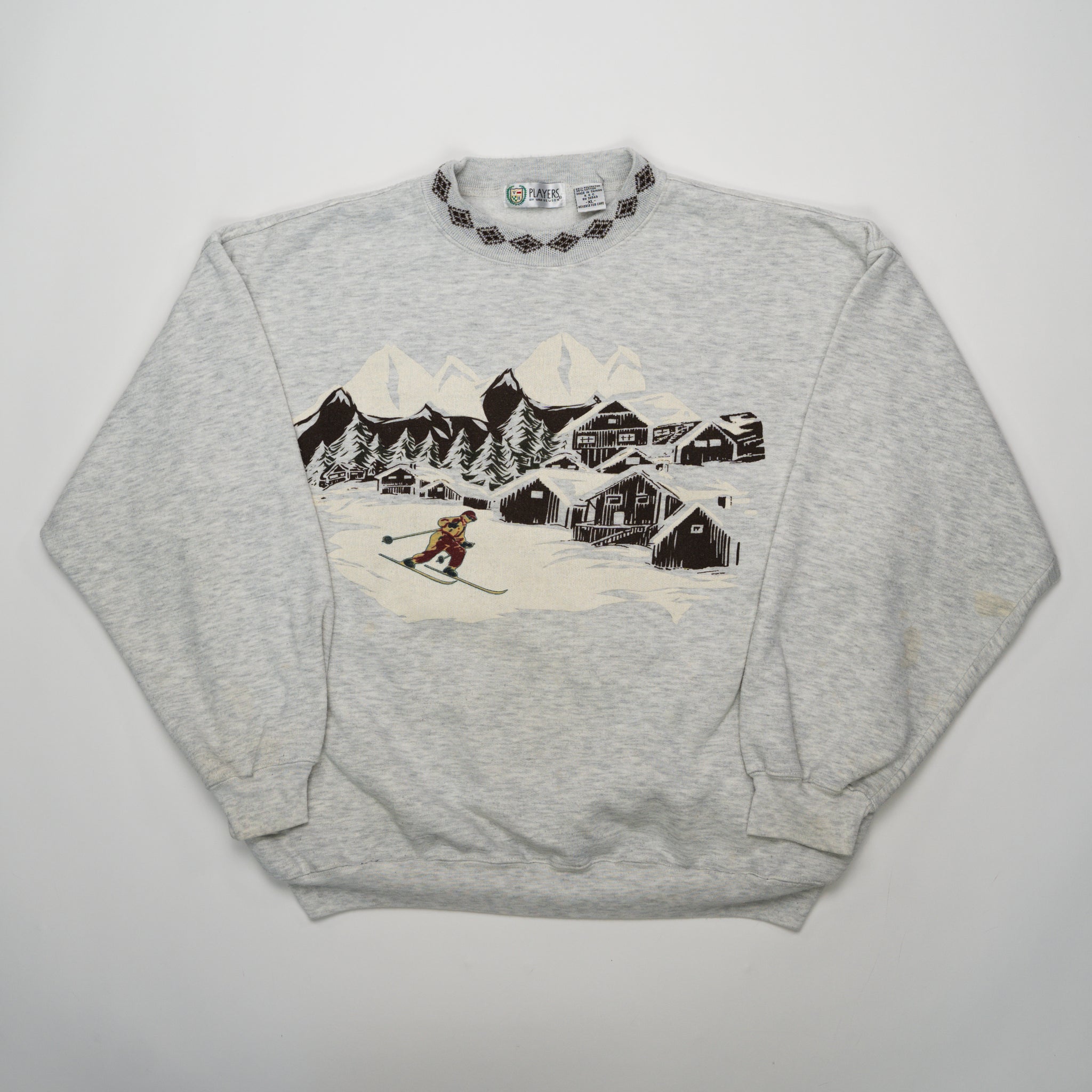 Vintage 80 Ski Chalet Crewneck (L/XL) | Rebalance Vintage.