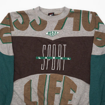Vintage 90s Best Team Sport Label Crewneck (XL) | Rebalance Vintage.
