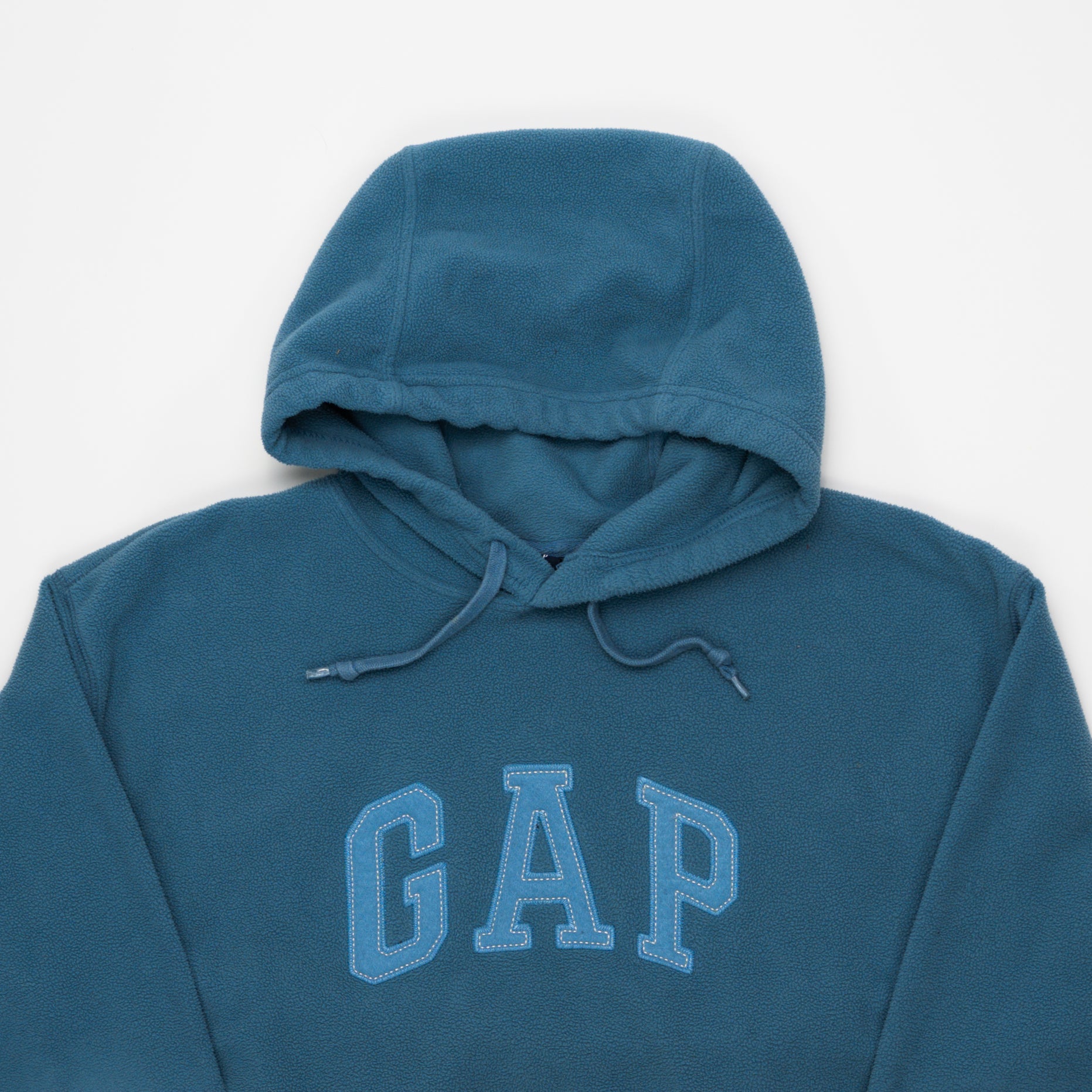 Vintage Teal Gap Fleece Hoodie (M/L) | Rebalance Vintage.