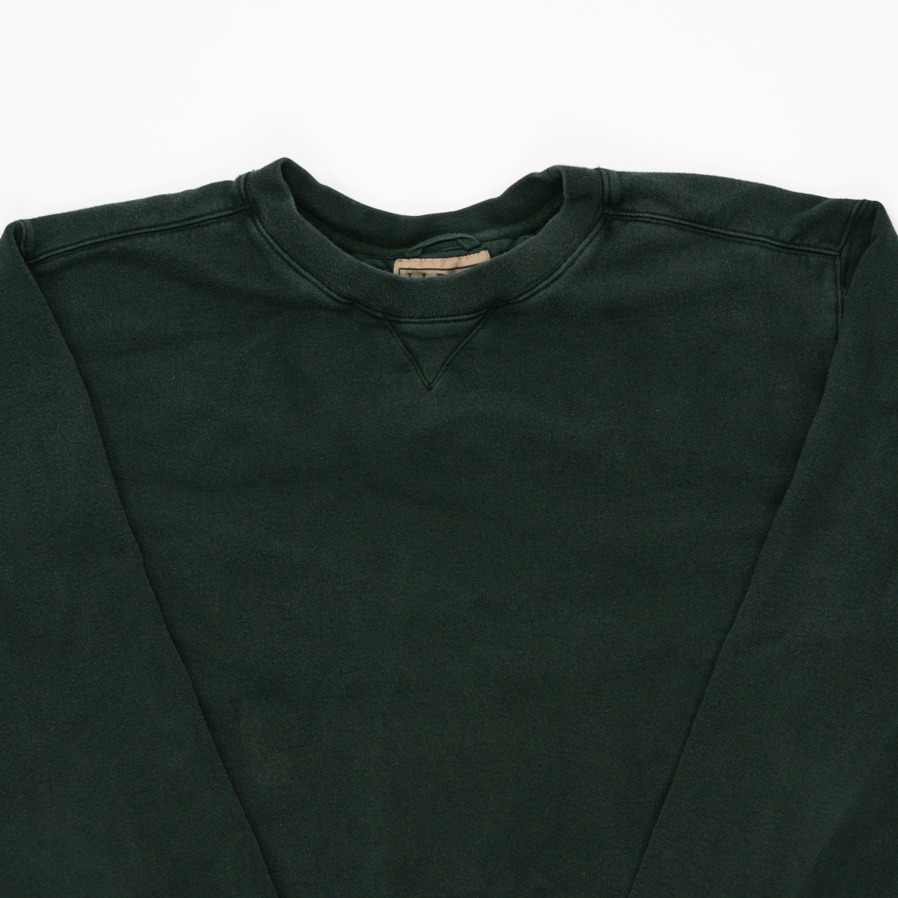 Vintage Forest Green LL Bean Crewneck (XL) | Rebalance Vintage.