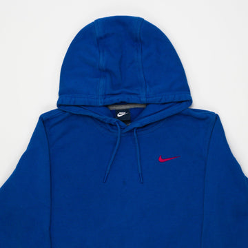 Vintage Blue + Red Nike Check Hoodie (S) | Rebalance Vintage.