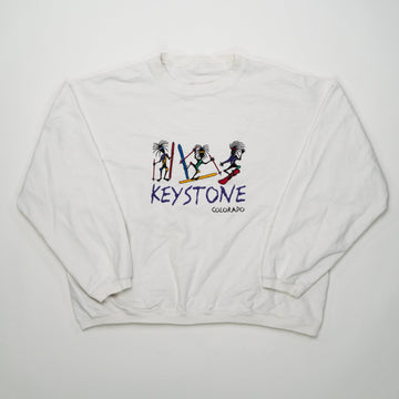 Vintage 90s Keystone Colorado Skiing Crewneck (L) | Rebalance Vintage.