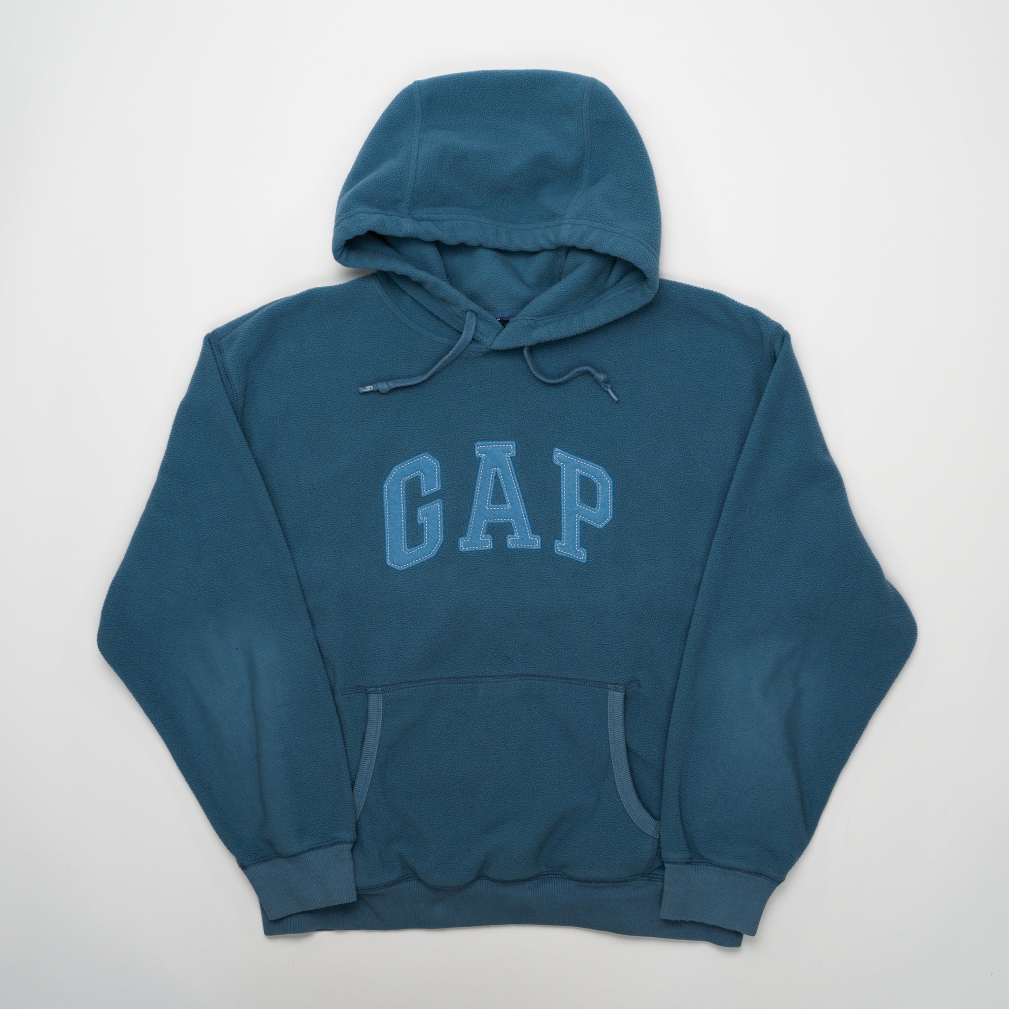 Vintage Teal Gap Fleece Hoodie (M/L) | Rebalance Vintage.