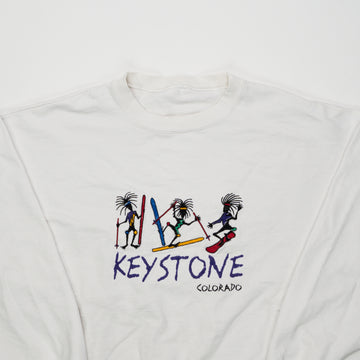Vintage 90s Keystone Colorado Skiing Crewneck (L) | Rebalance Vintage.