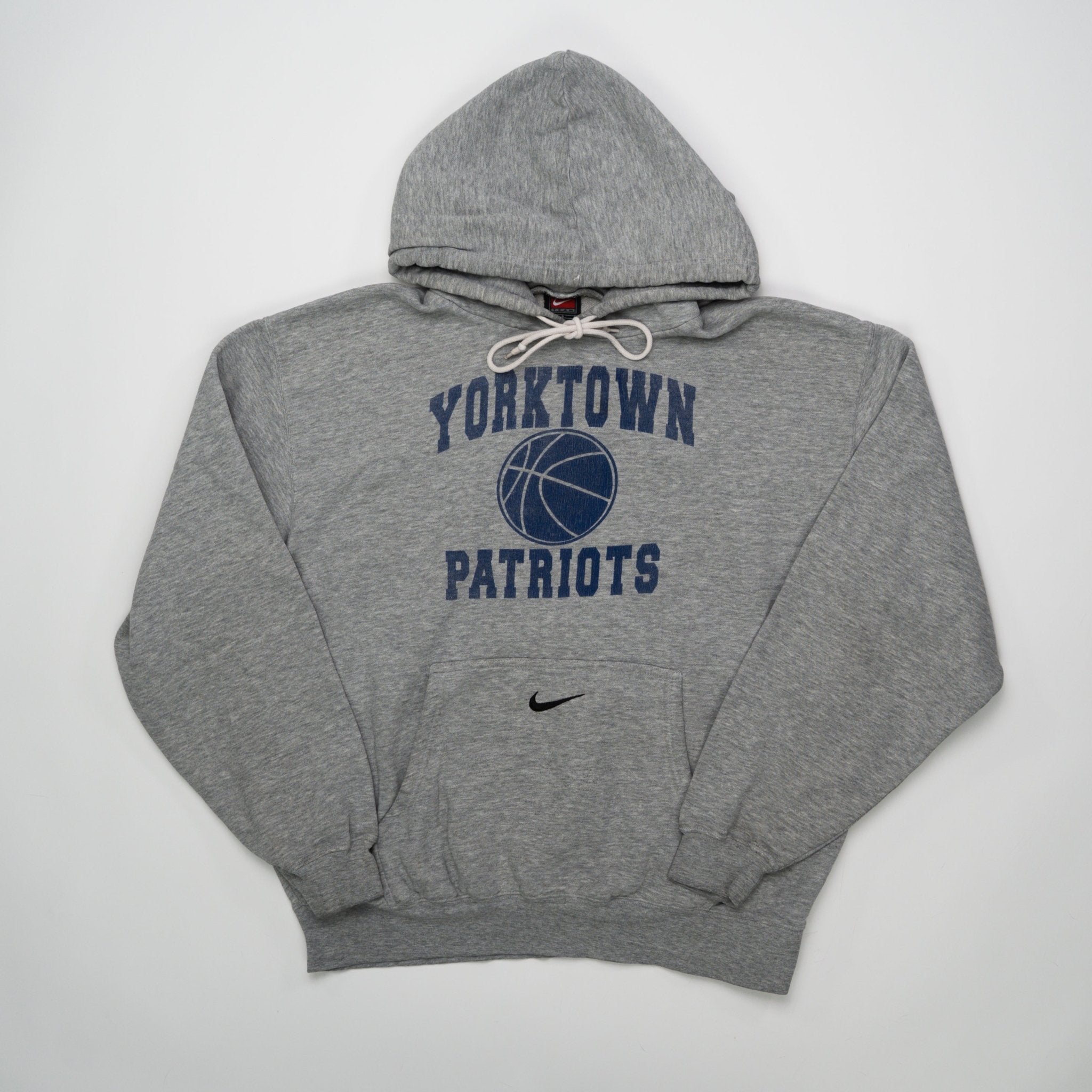 Vintage Grey Nike Mid Check Yorktown Hoodie (L) | Rebalance Vintage.