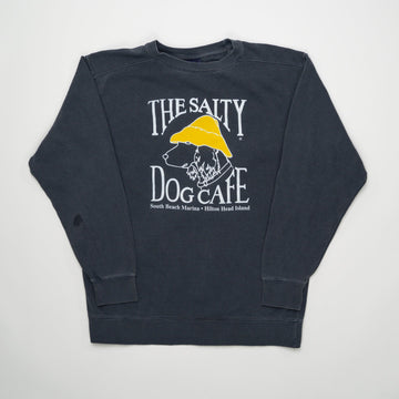 Vintage Washed Blue Salty Dog Cafe Crewneck (M) | Rebalance Vintage.