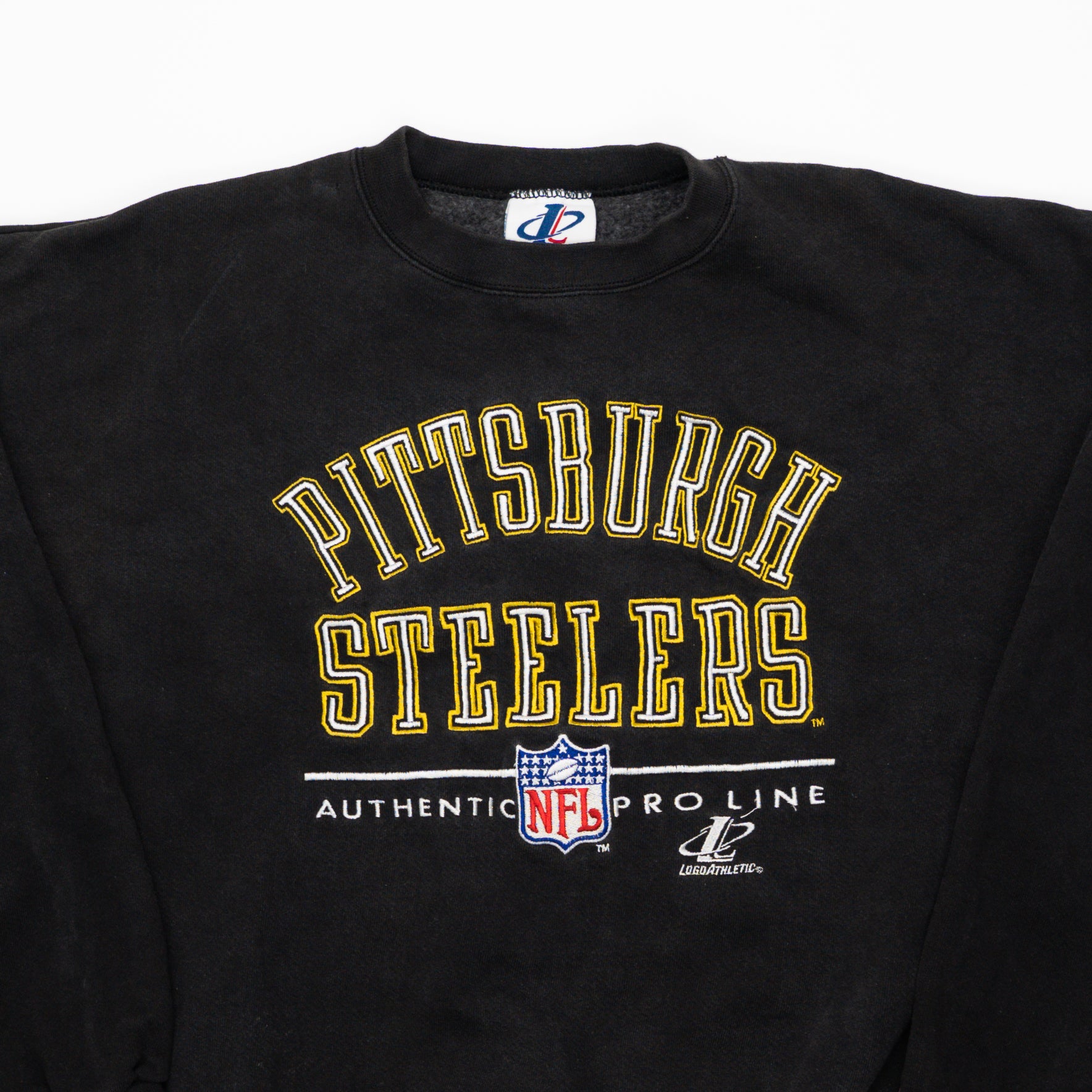 Vintage Black Pittsburgh Steelers Proline Crewneck (XL) | Rebalance Vintage.