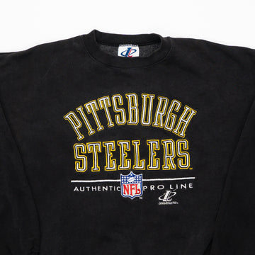 Vintage Black Pittsburgh Steelers Proline Crewneck (XL) | Rebalance Vintage.