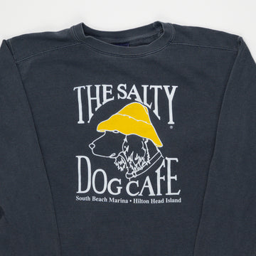 Vintage Washed Blue Salty Dog Cafe Crewneck (M) | Rebalance Vintage.