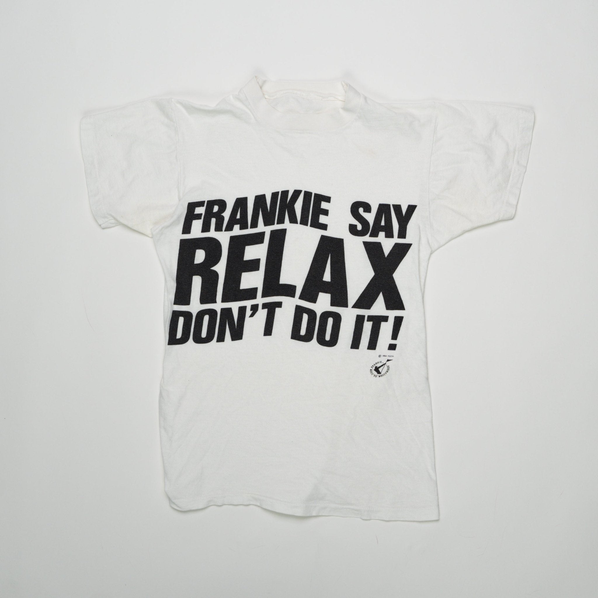 Vintage RARE ’84 Single Stitch Frankie Says Relax Don’t Do it Tee (S) | Rebalance Vintage.