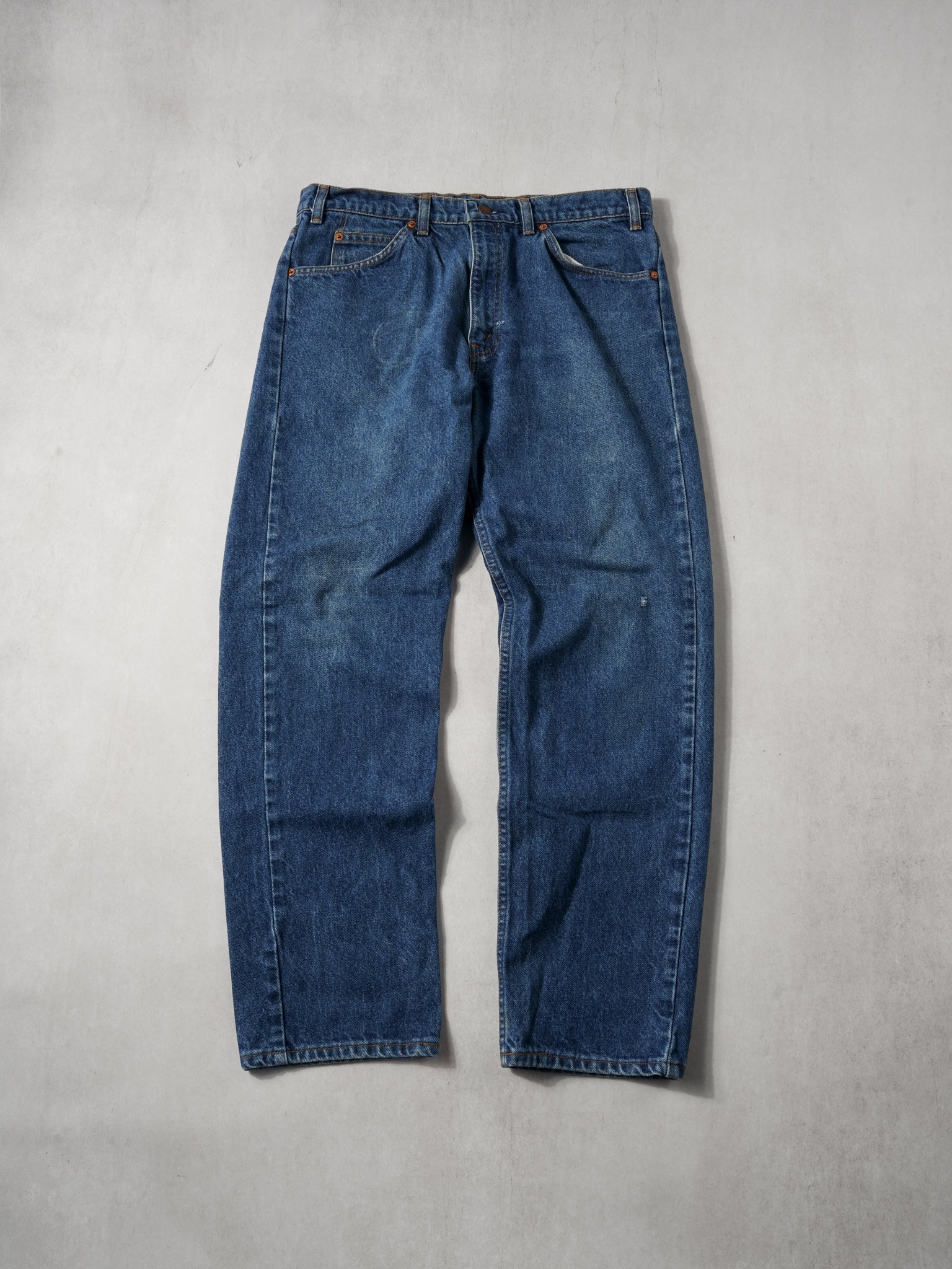 Vintage 70s Dark Blue Levi's 505 Denim Jeans (32x30)
