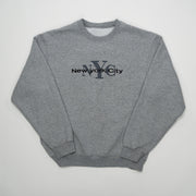 Vintage Grey New York City Embroidered Crewneck (S/M)