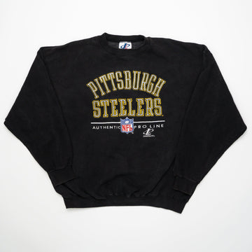 Vintage Black Pittsburgh Steelers Proline Crewneck (XL) | Rebalance Vintage.