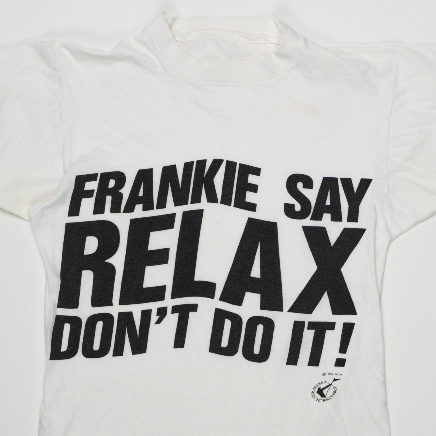 Vintage RARE ’84 Single Stitch Frankie Says Relax Don’t Do it Tee (S) | Rebalance Vintage.