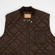 Vintage Brown 70s Allen Sportswear Puffer Vest