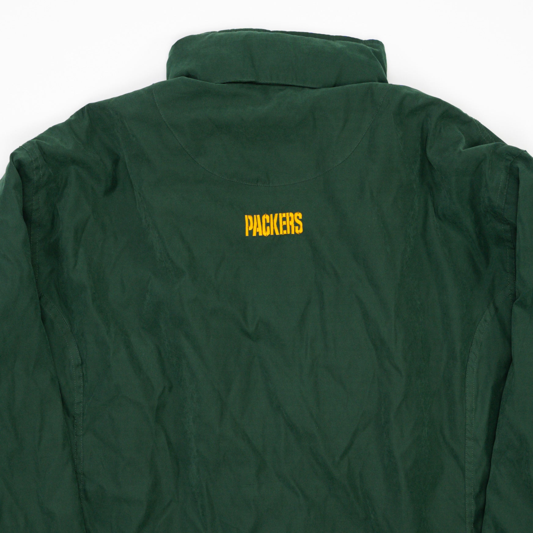 Vintage 90s Soft Green Packers Zip Up Insulated Jacket (L)