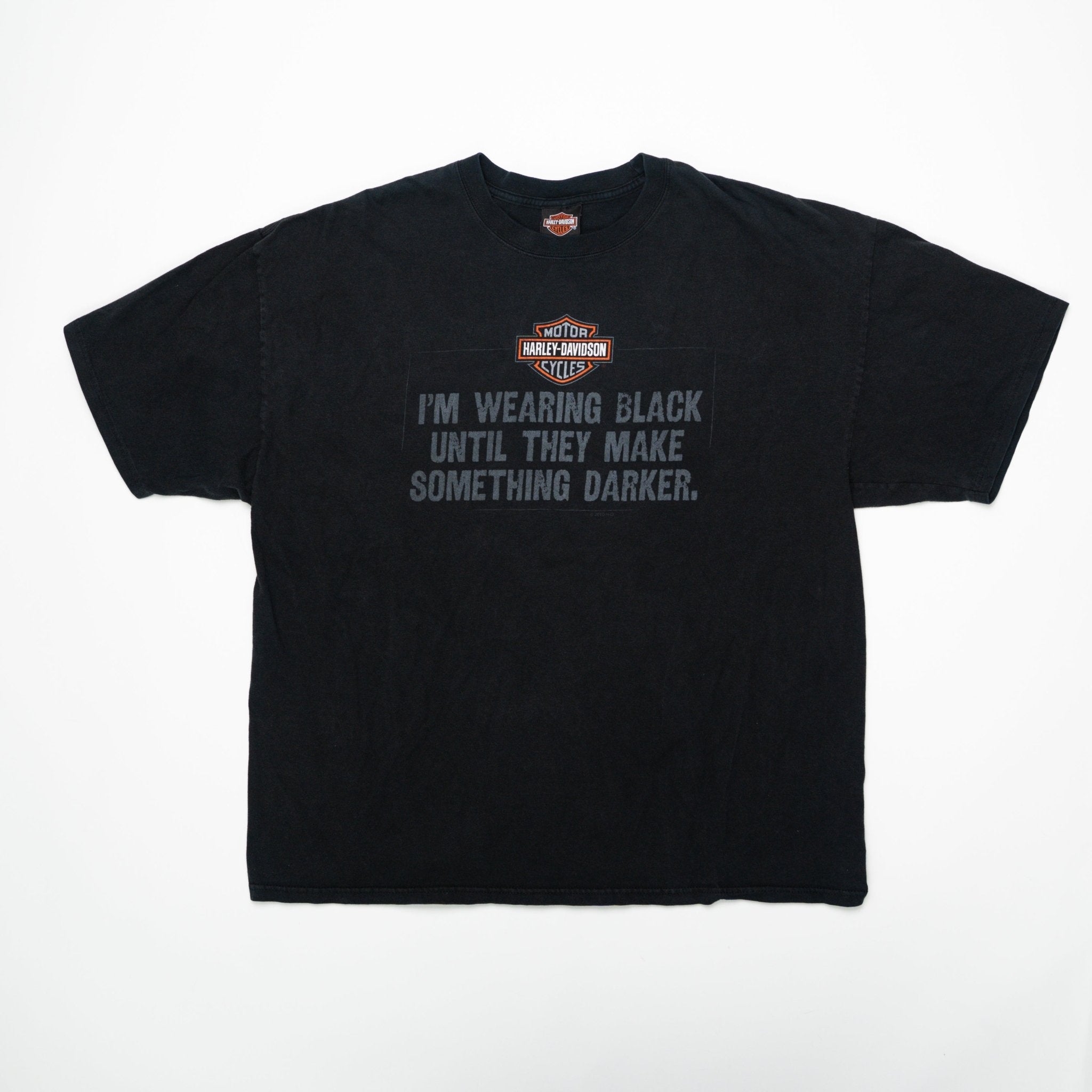Vintage Harley Davidson ‘I’m Wearing Black…” Tee (L/XL) | Rebalance Vintage.