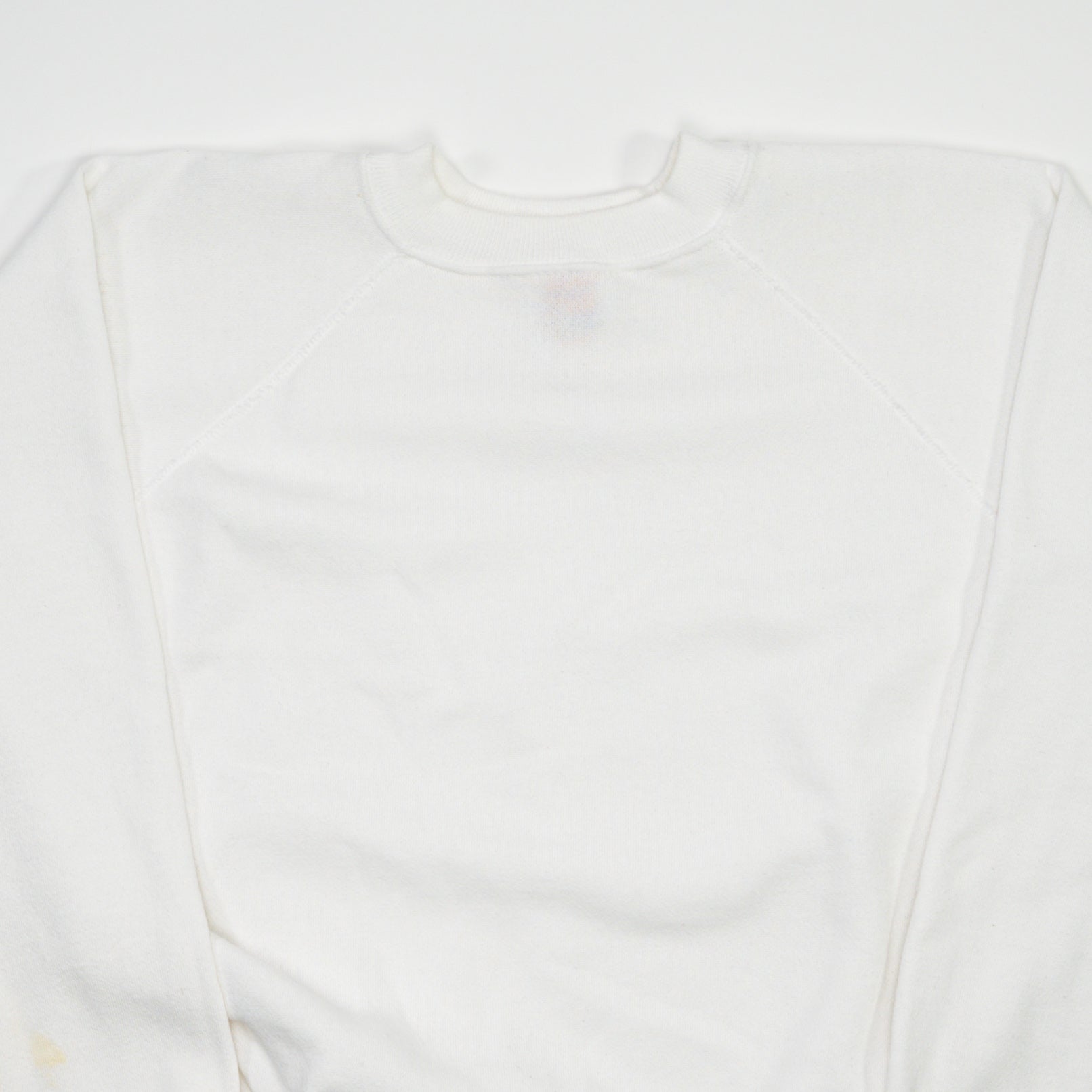 Vintage 90s White Blank Hanes Crewneck (M)