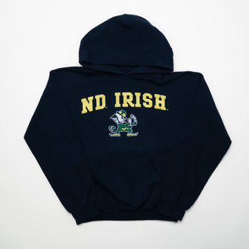 Vintage Navy ND Irish Hoodie (S) | Rebalance Vintage.