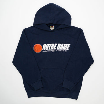 Vintage 90s Notre Dame Lady Irish Basketball Hoodie (S) | Rebalance Vintage.