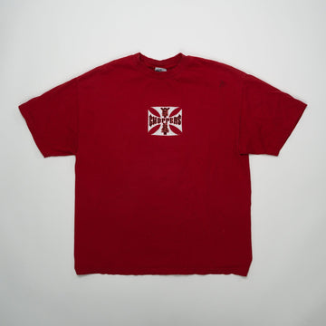 Vintage Red West Coast Choppers Tee (L) | Rebalance Vintage.