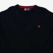 Vintage 90s Navy + Red Chaps Knit Sweater (L)