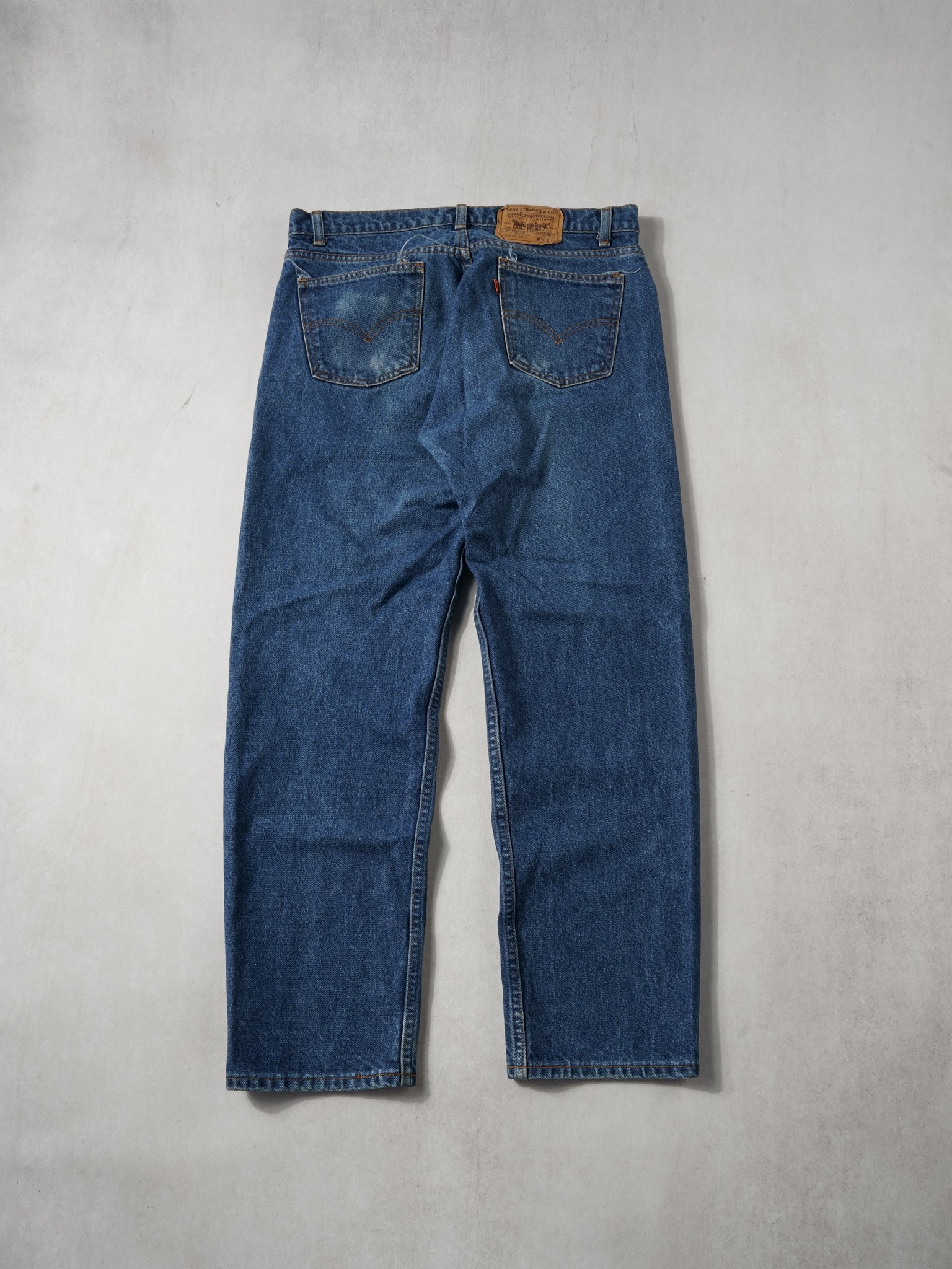 Vintage 70s Dark Blue Levi's 505 Denim Jeans (32x30)