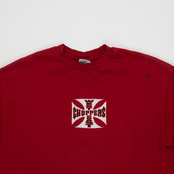 Vintage Red West Coast Choppers Tee (L) | Rebalance Vintage.