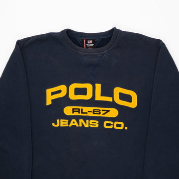Vintage Blue Polo RL-67 Jeans Co Crewneck (L/XL) | Rebalance Vintage.