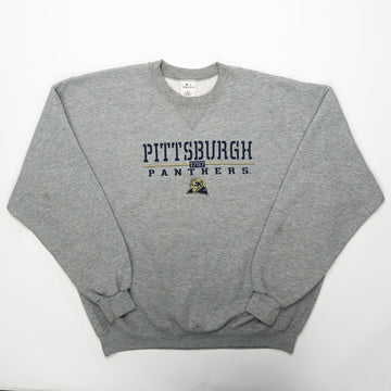 Vintage Grey Pittsburgh Panthers Crewneck (XL) | Rebalance Vintage.