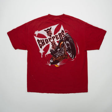 Vintage Red West Coast Choppers Tee (L) | Rebalance Vintage.