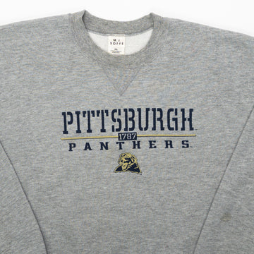 Vintage Grey Pittsburgh Panthers Crewneck (XL) | Rebalance Vintage.