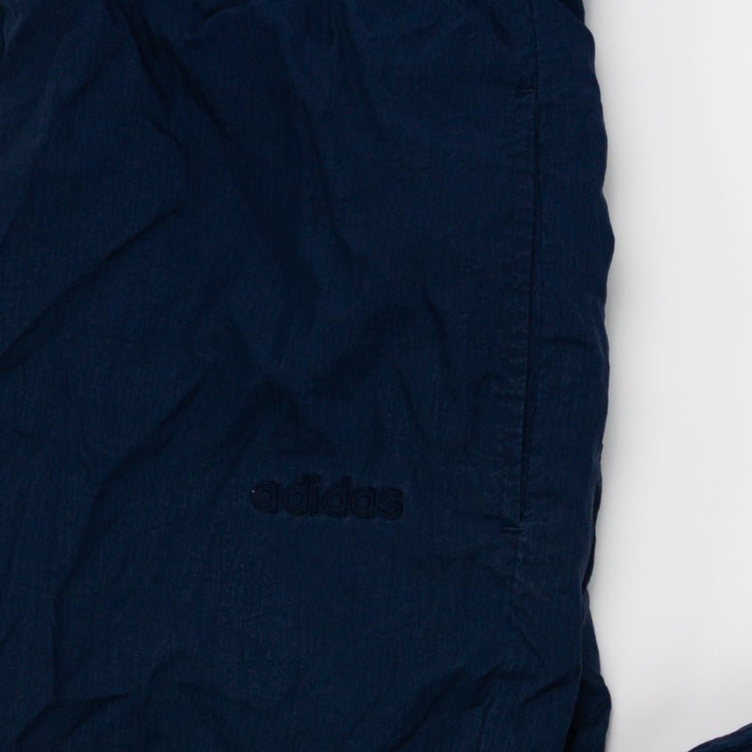 Vintage 90s Navy Adidas Windbreaker Pants (S/M) | Rebalance Vintage.