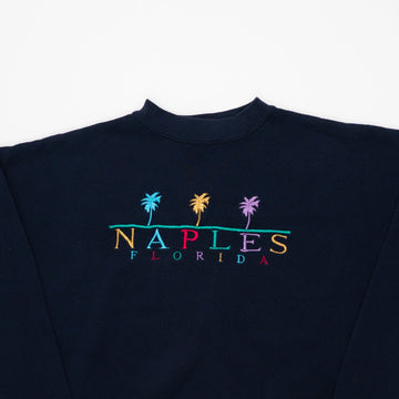 Vintage 80s Naples Florida Palm Tree Crewneck (M/L) | Rebalance Vintage.