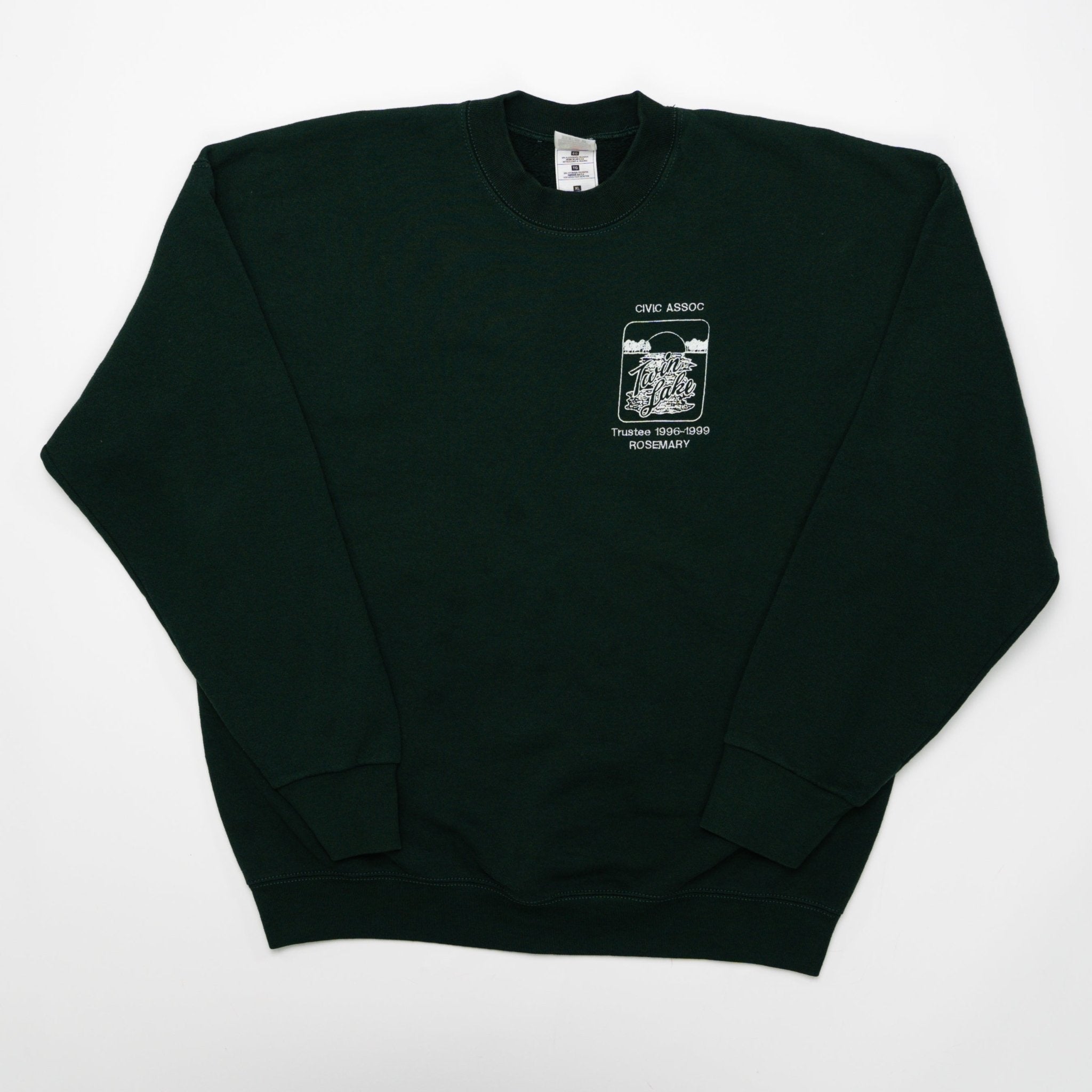 Vintage '96 Green Twin Lake Civic Association Crewneck (L) | Rebalance Vintage.
