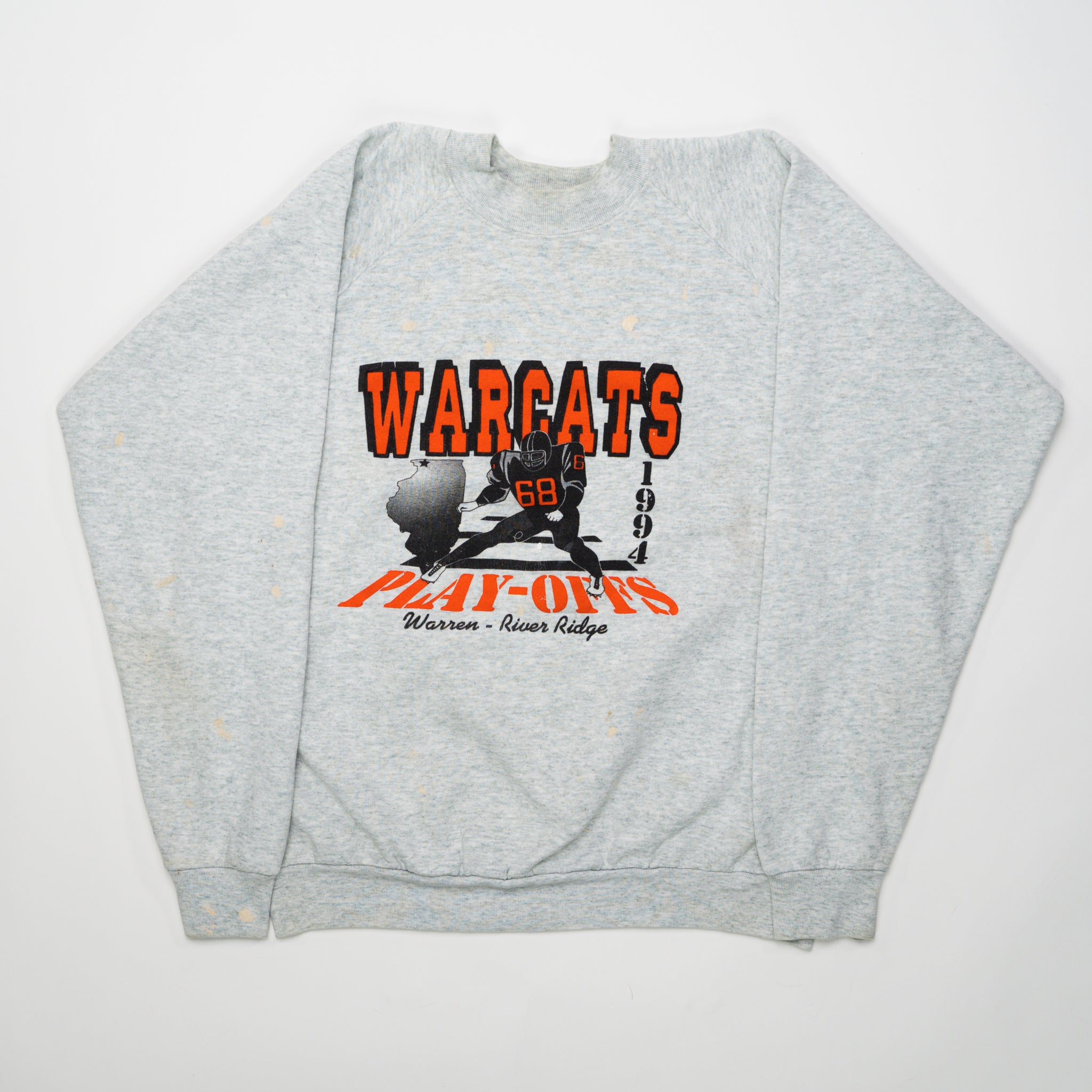 Vintage '94 Warcats Football Play-offs Crewneck (L) | Rebalance Vintage.