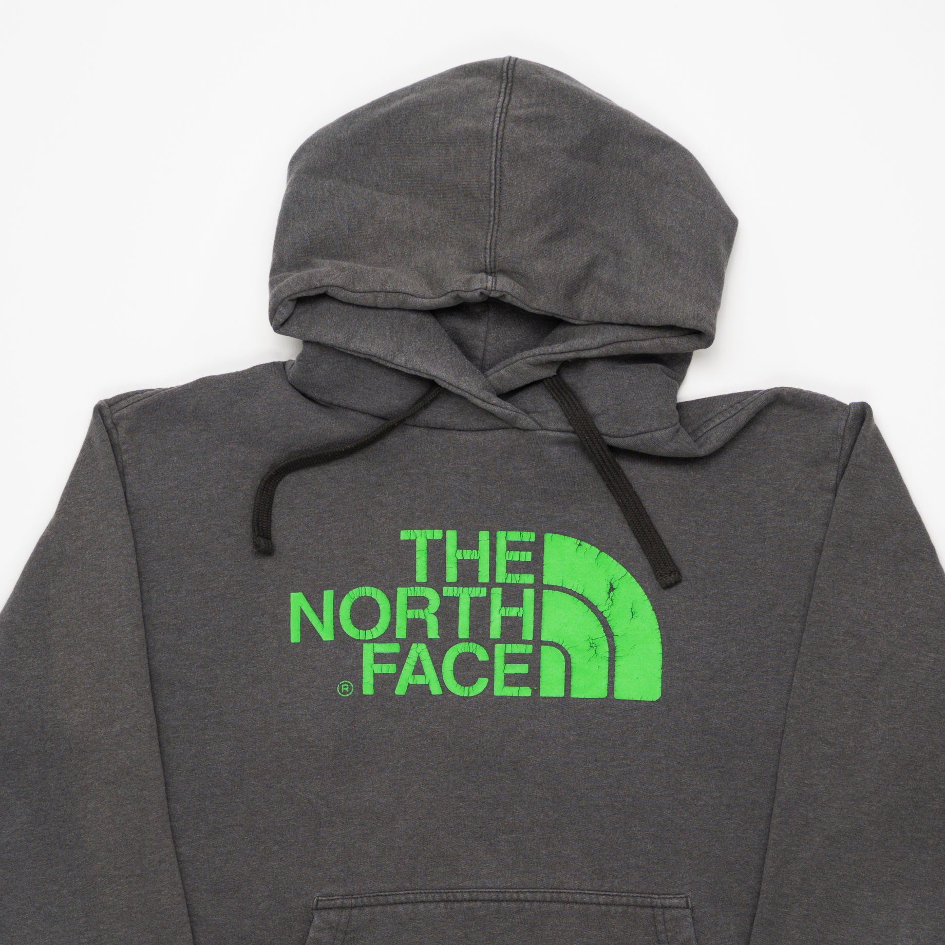 Vintage Grey + Green North Face Hoodie | Rebalance Vintage.