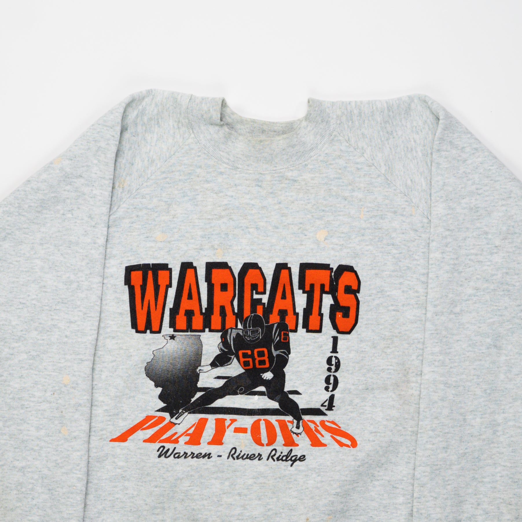 Vintage '94 Warcats Football Play-offs Crewneck (L) | Rebalance Vintage.