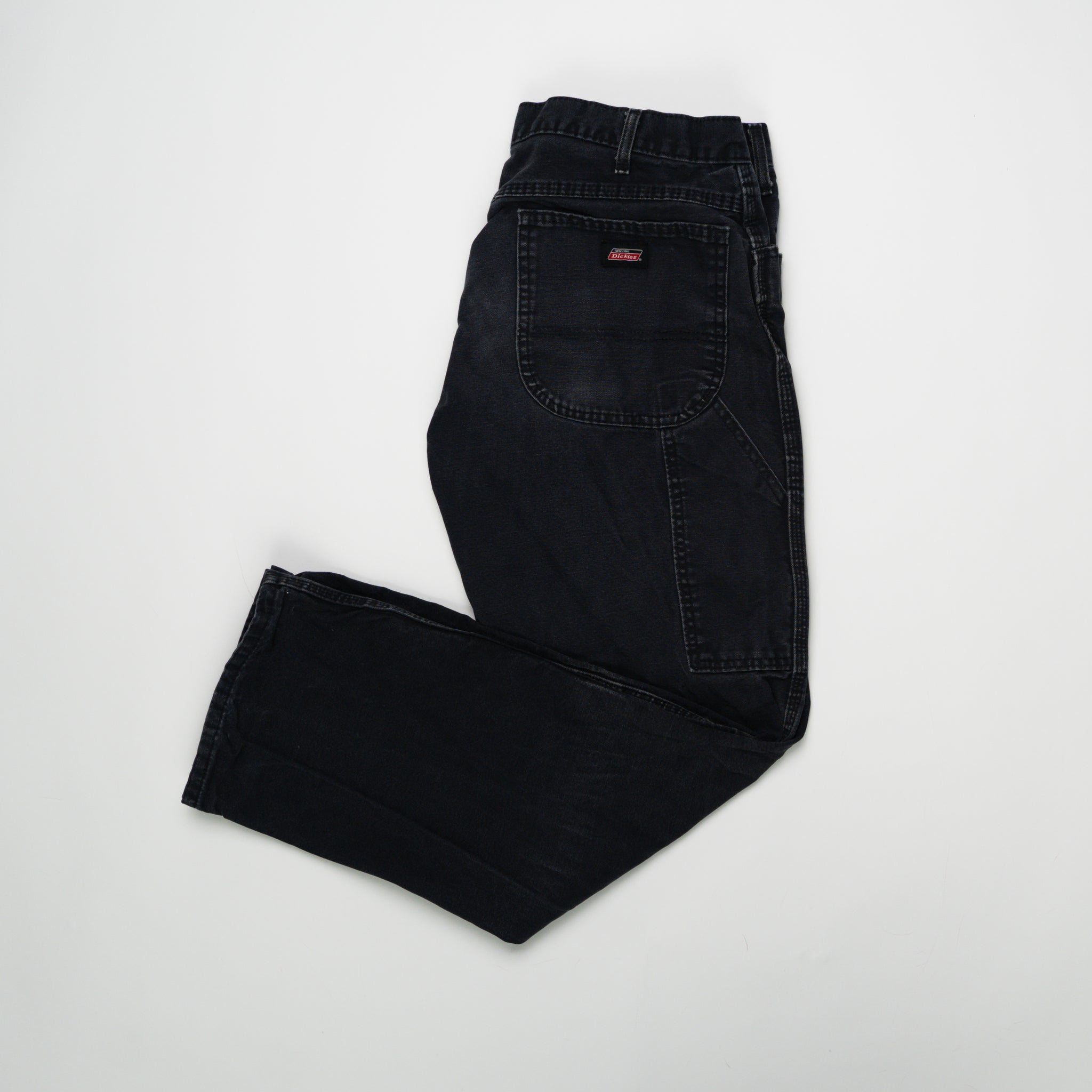 Vintage Washed Black Dickie Cargo Pants (34 x 32) | Rebalance Vintage.