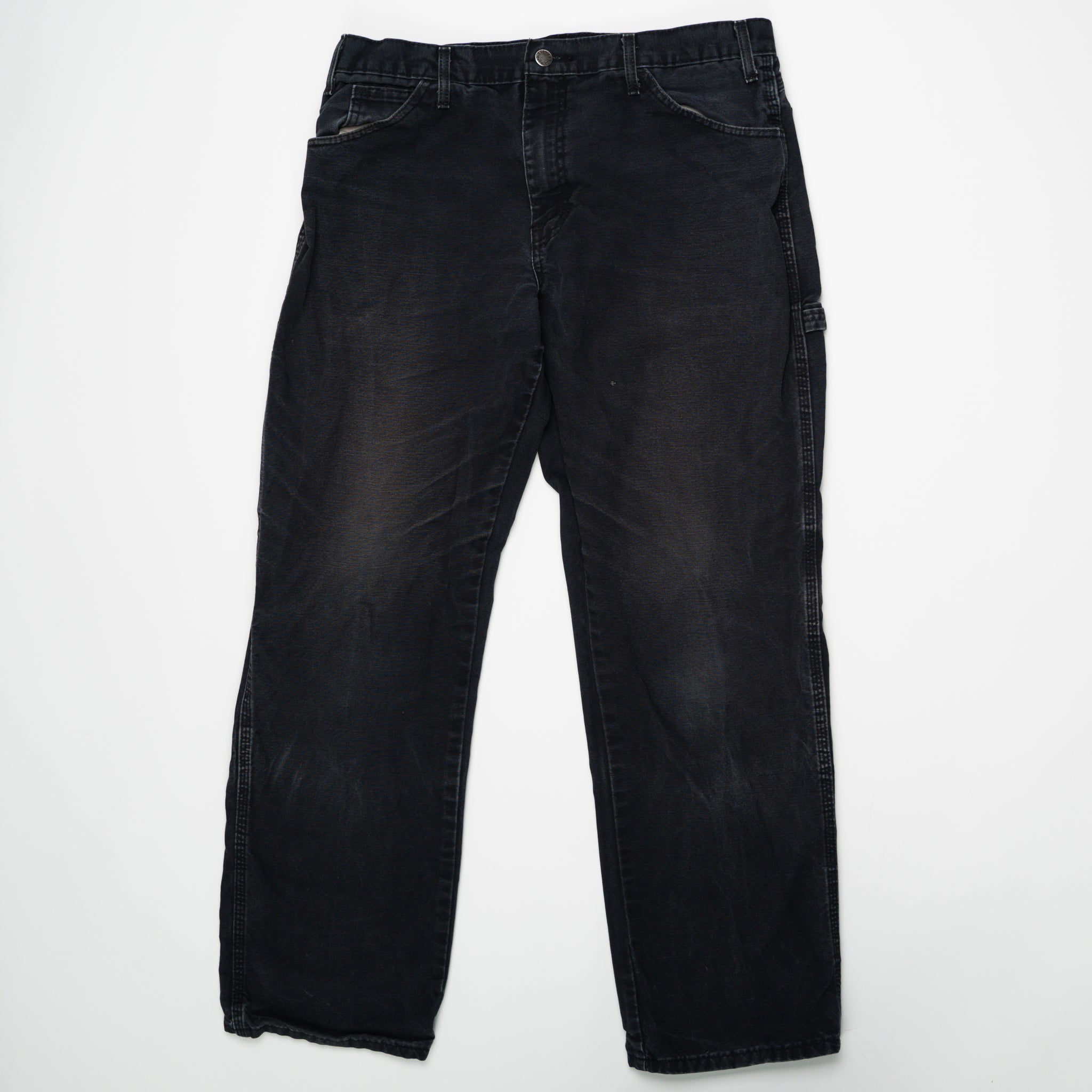 Vintage Washed Black Dickie Cargo Pants (34 x 32) | Rebalance Vintage.