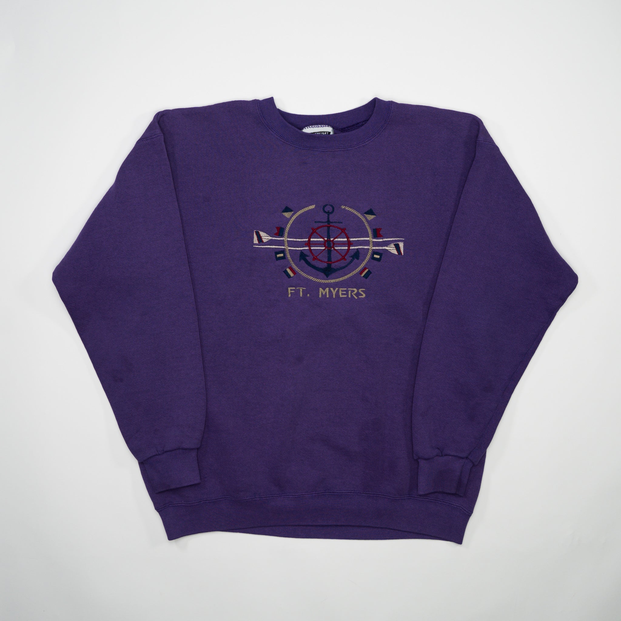 Vintage 90s  Purple Ft. Myers Crewneck (M)